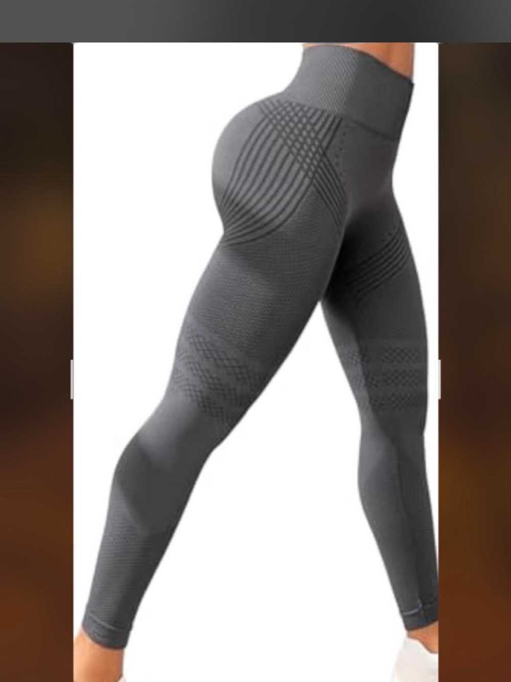 High-Waist Sculpting Seamless Leggings - Gray